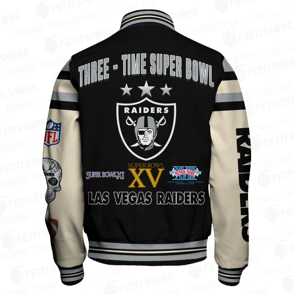 Las Vegas Raiders National Football League Print Varsity Jacket SFAT V2
