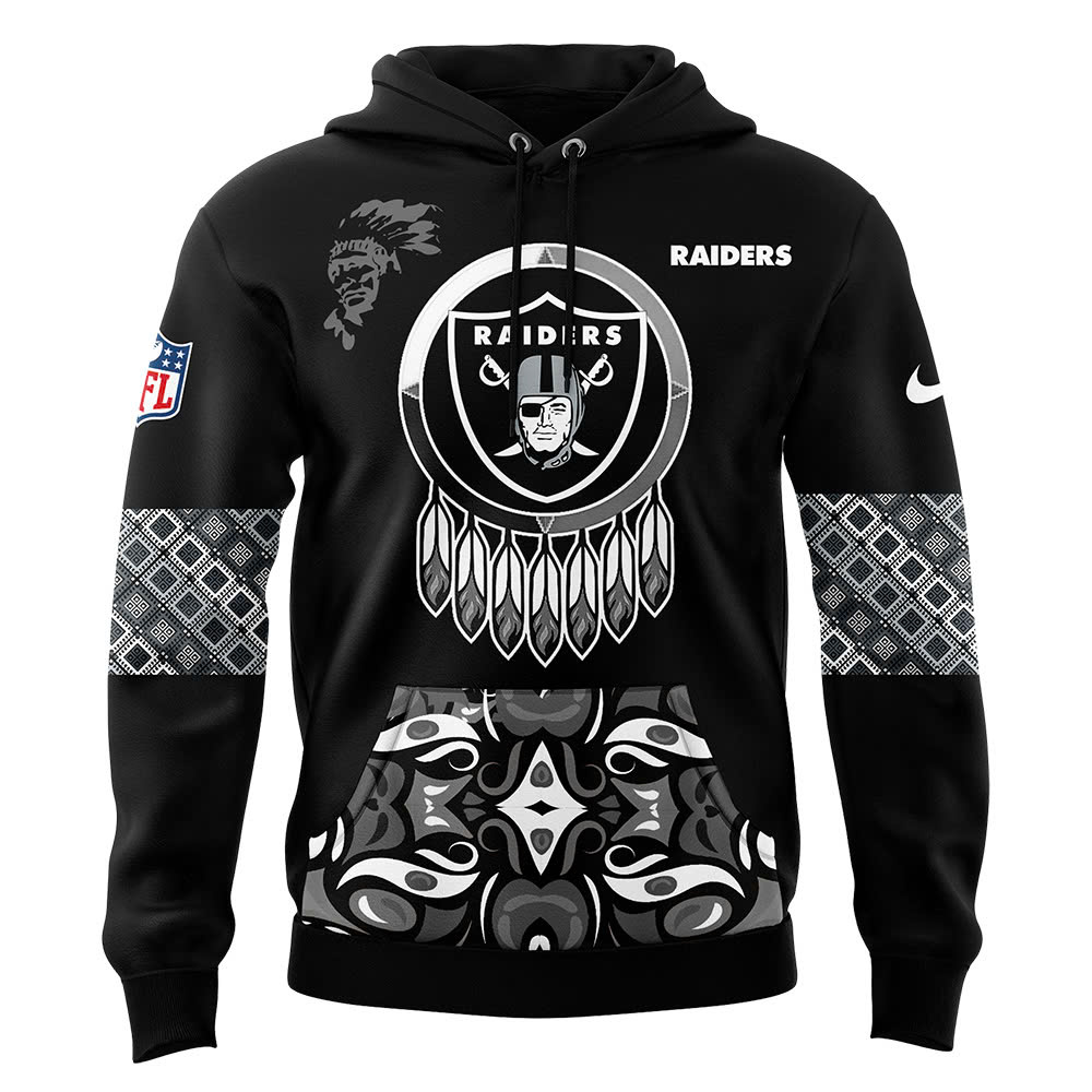 Las Vegas Raiders Native American Heritage Month Premium Pullover Hoodie