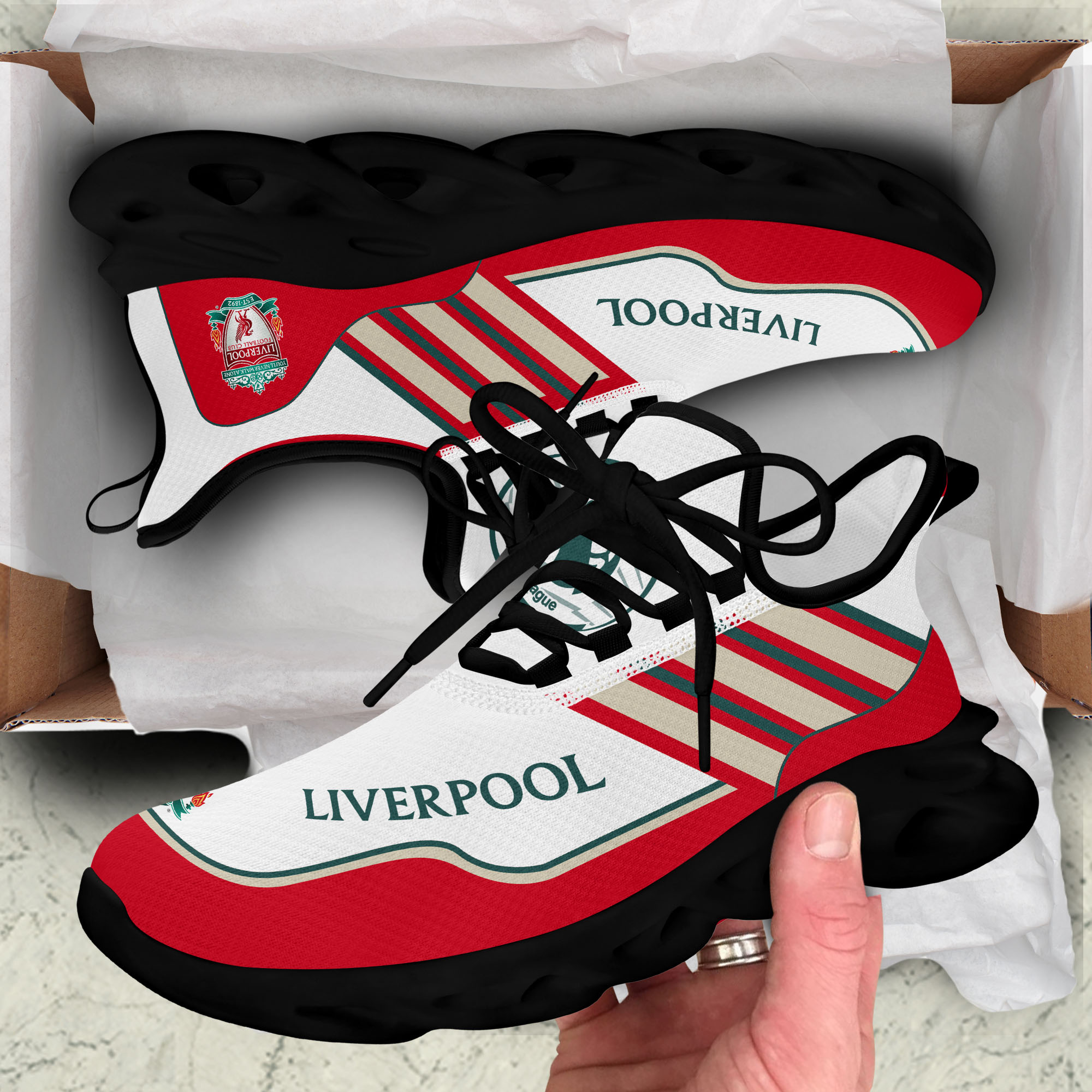 Liver Footbal Team Personalized Sneakers