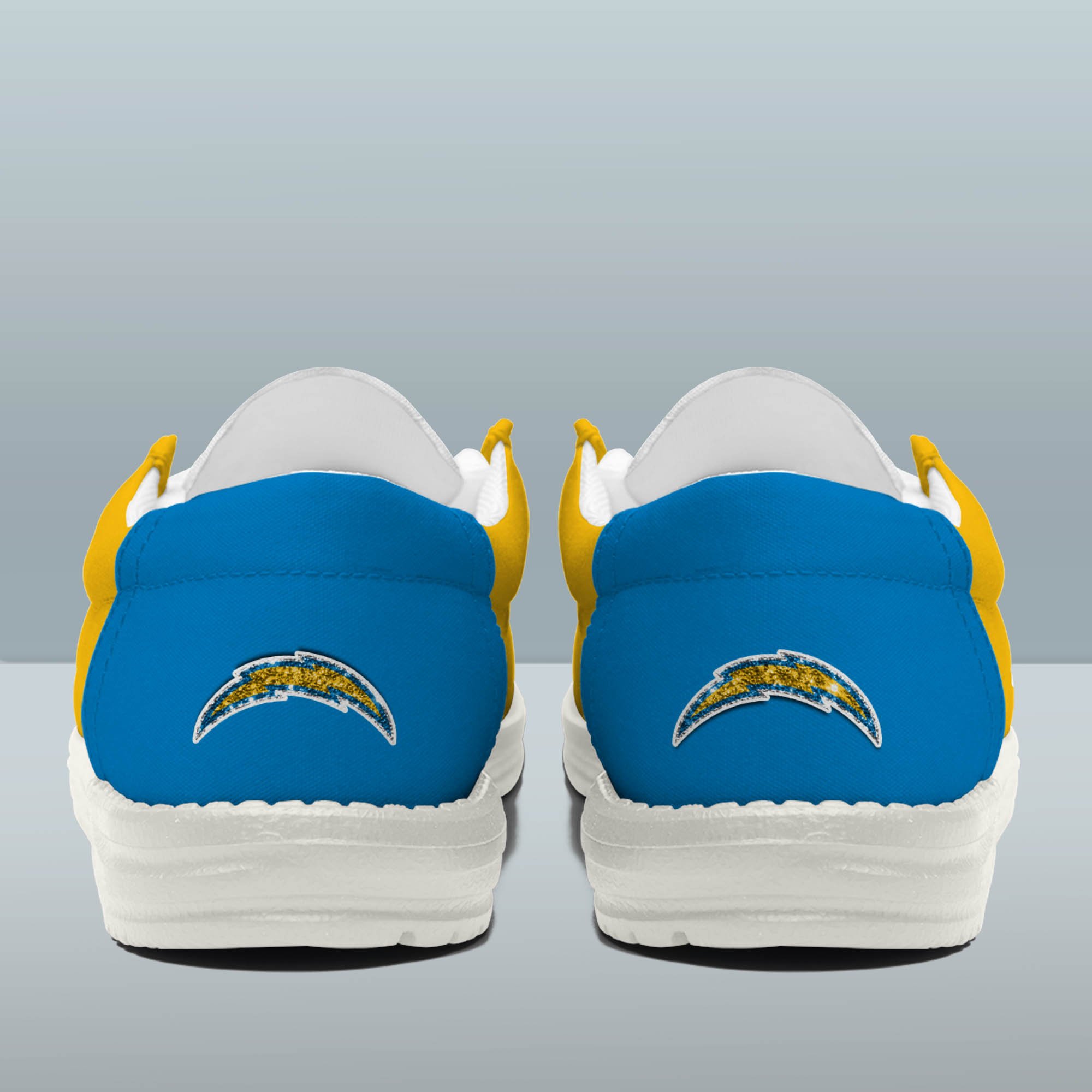 Los Angeles Chargers 32 Teams HeyDude Canvas Loafer Shoes Personalized Your Name