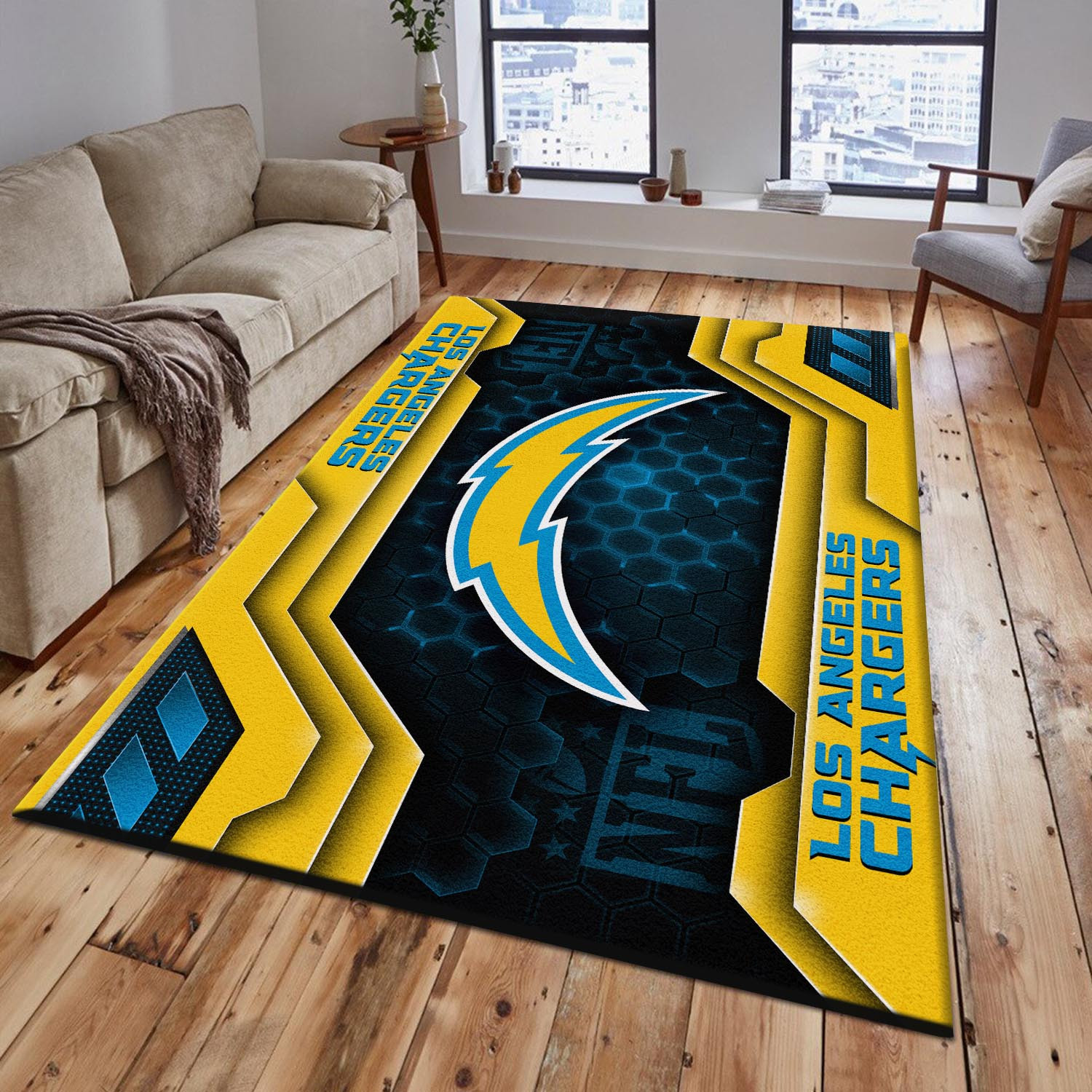 Los Angeles Chargers Area Rugs 0571