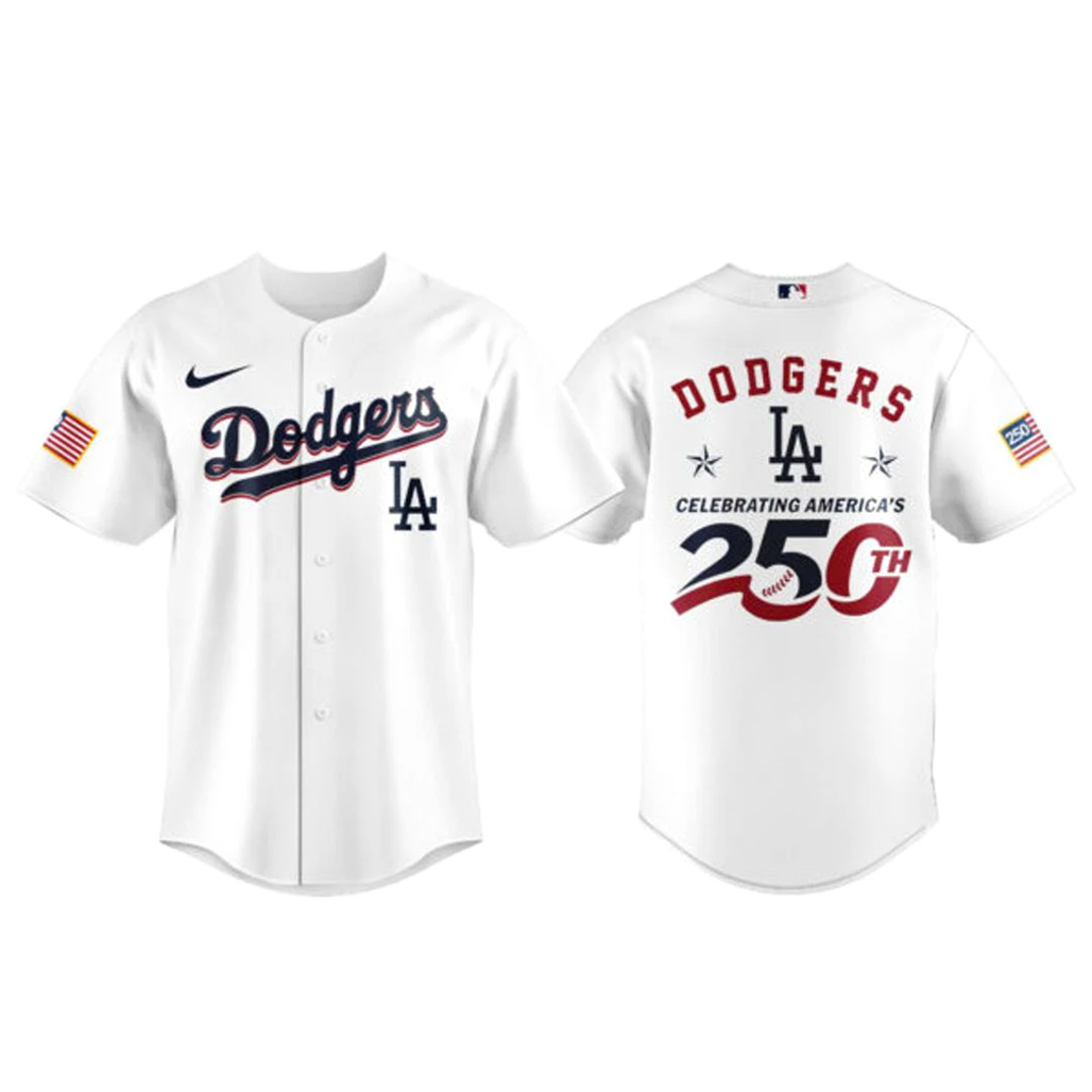 los angeles dodgers celebrating america%E2%80%99s 250th baseball jersey 5302 zcbkf