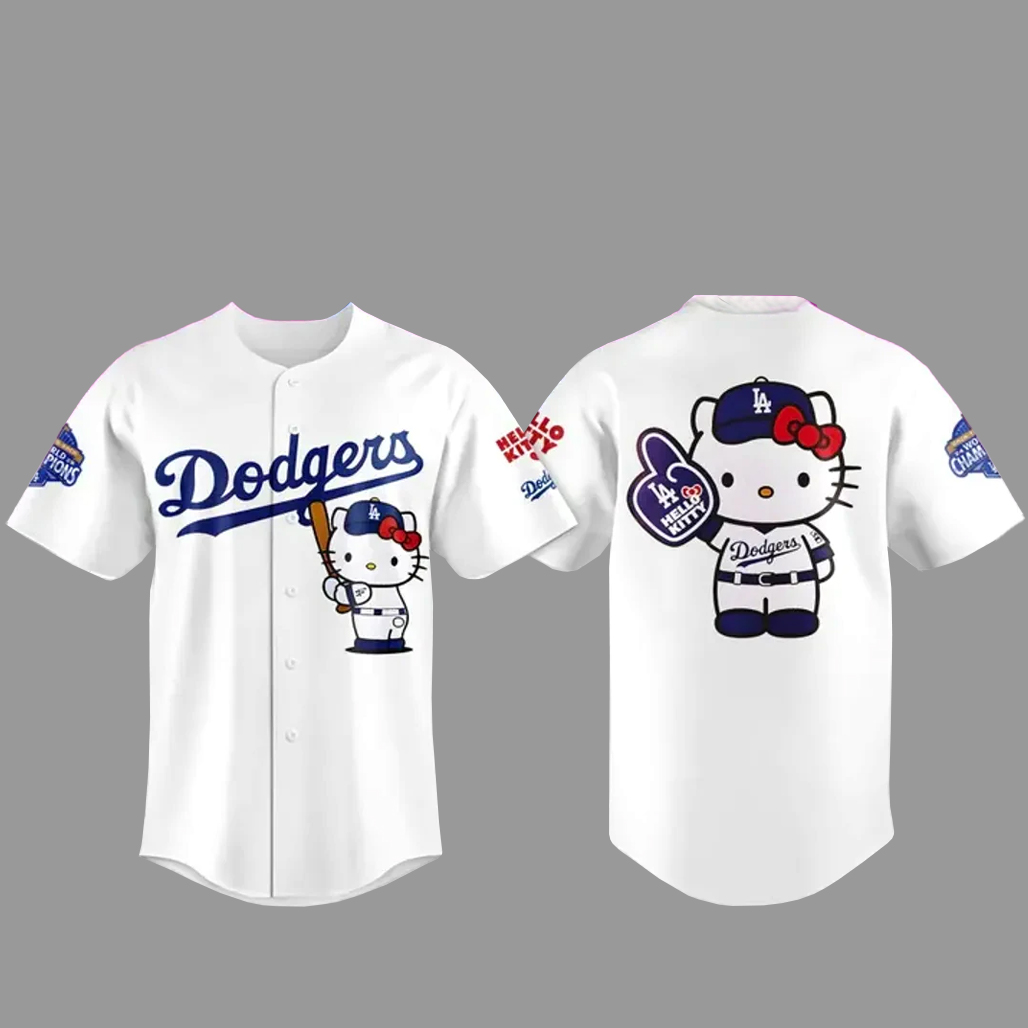 Los Angeles Dodgers Hello Kitty Night 2026 Baseball Jersey
