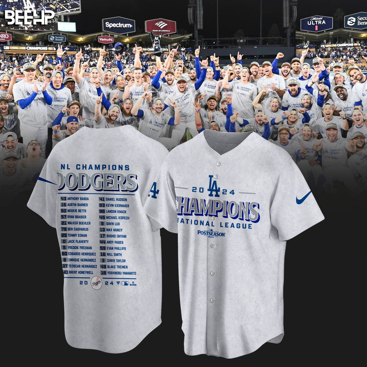 Los Angeles Dodgers National League Champions Shirt