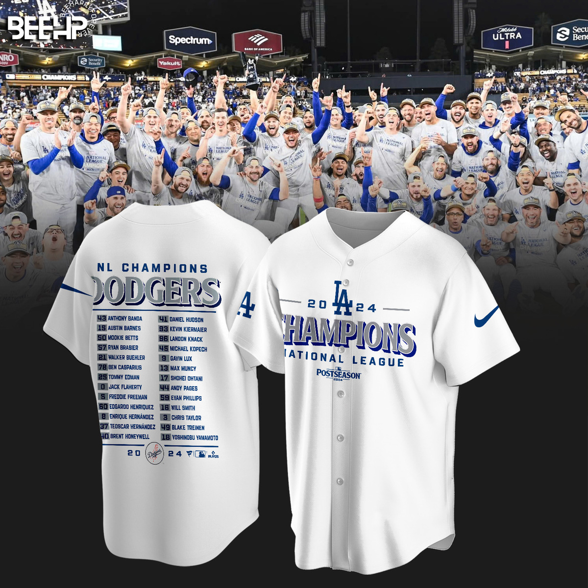 Los Angeles Dodgers National League Champions Shirt