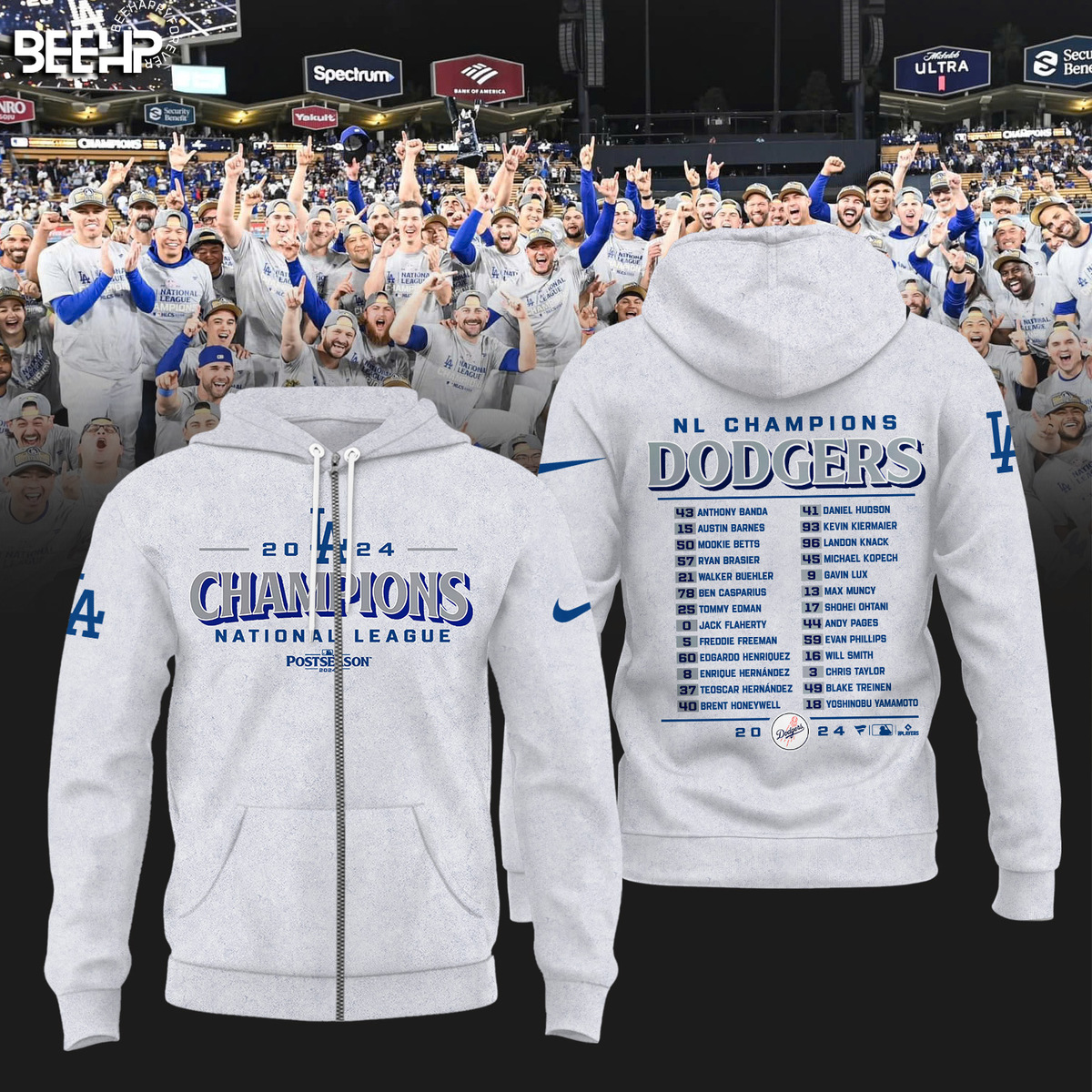 Los Angeles Dodgers National League Champions Shirt