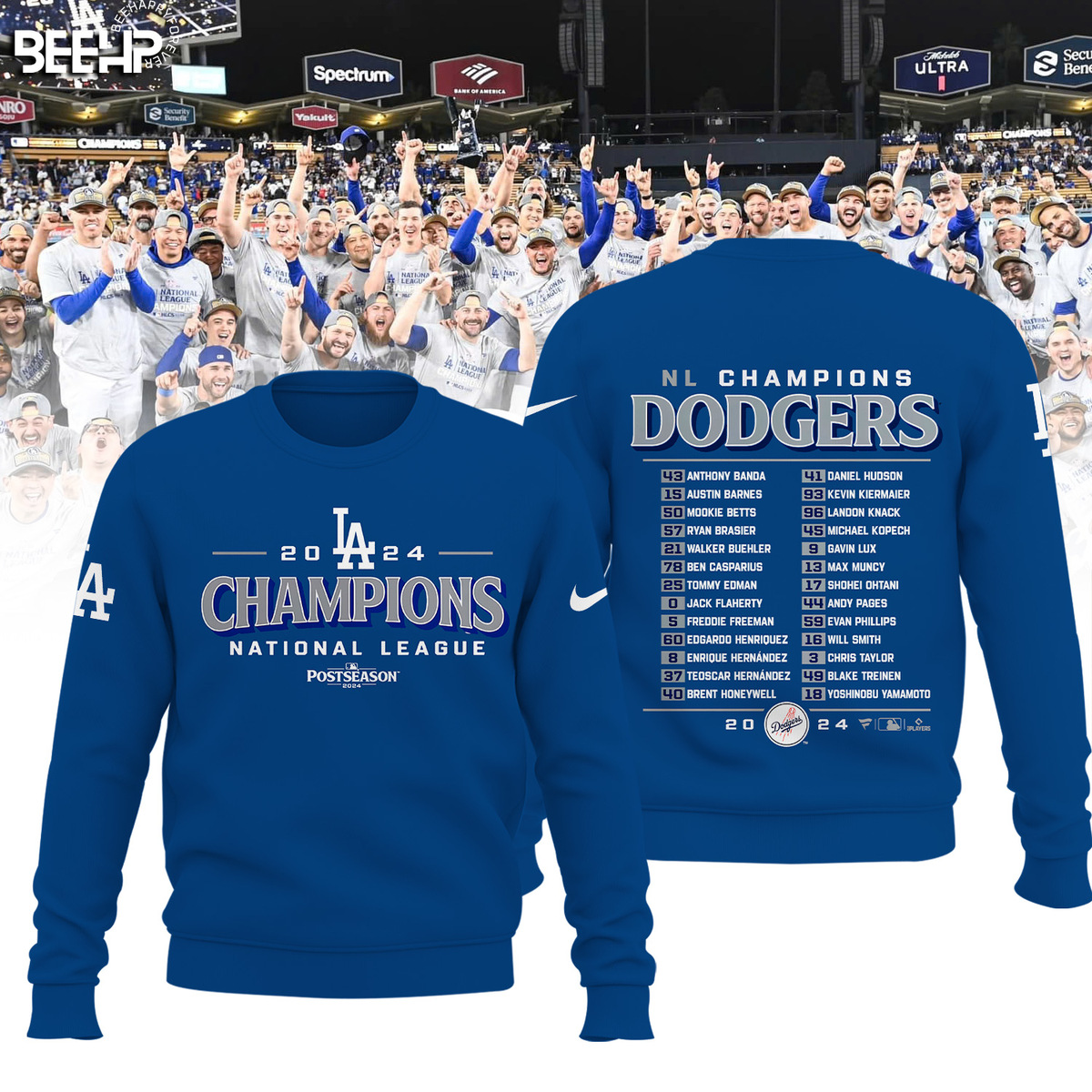 Los Angeles Dodgers National League Champions Shirt