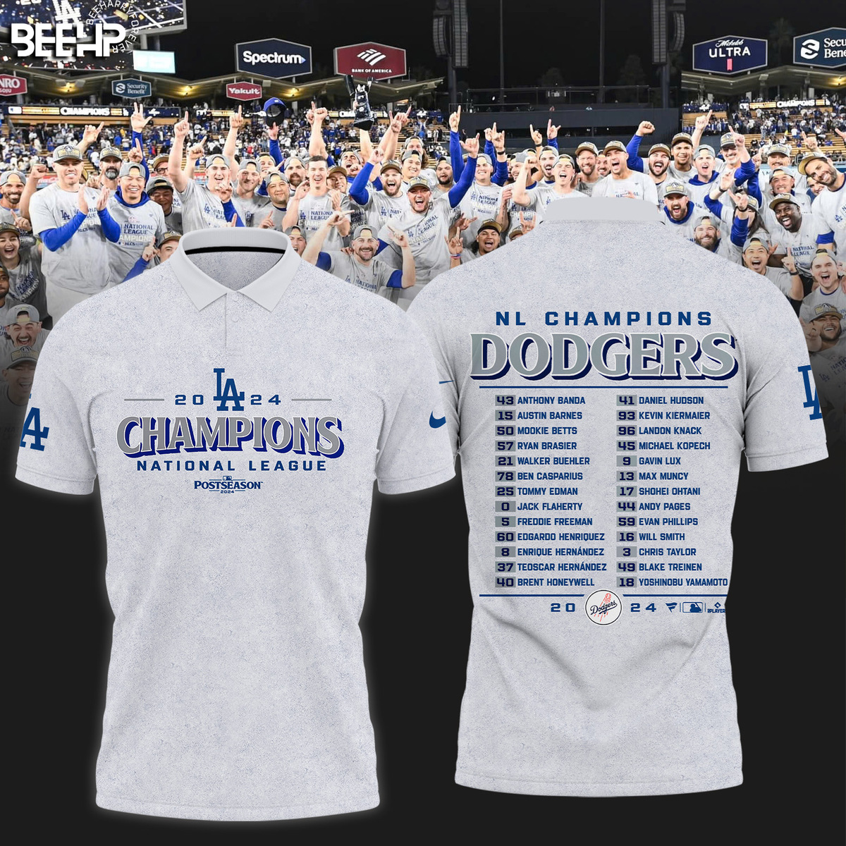 Los Angeles Dodgers National League Champions Shirt