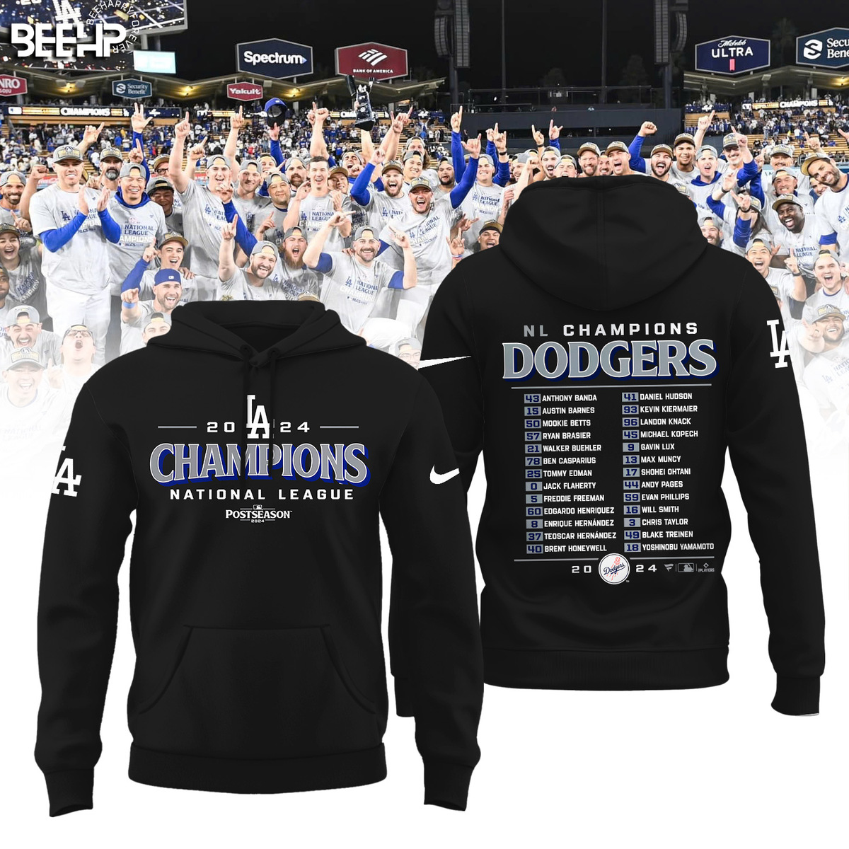 Los Angeles Dodgers National League Champions Shirt