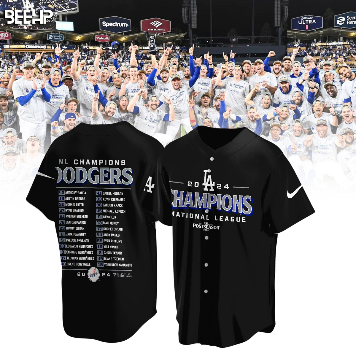 Los Angeles Dodgers National League Champions Shirt