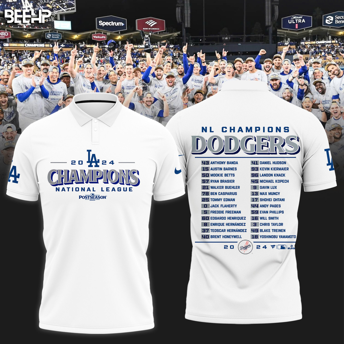 Los Angeles Dodgers National League Champions Shirt