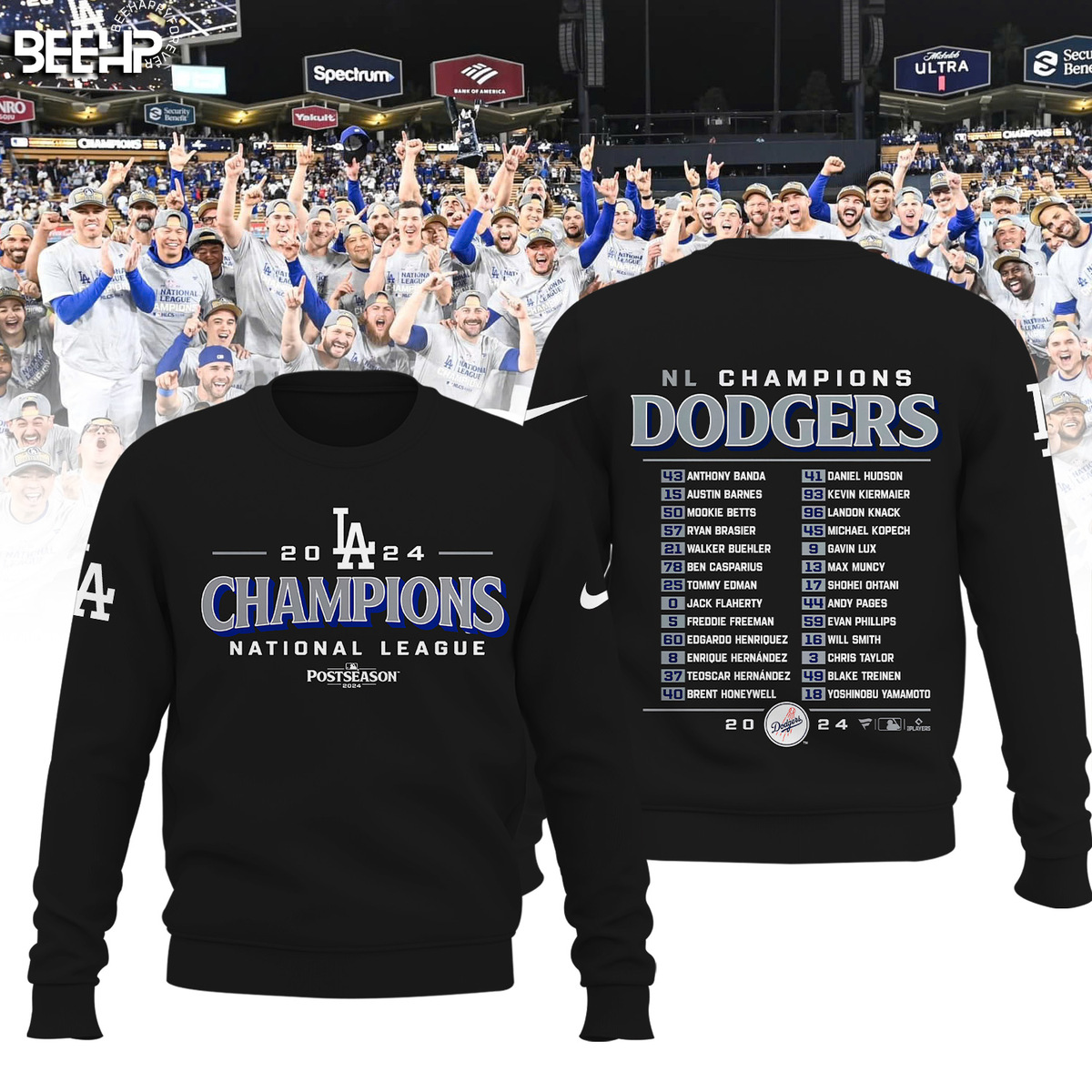 Los Angeles Dodgers National League Champions Shirt