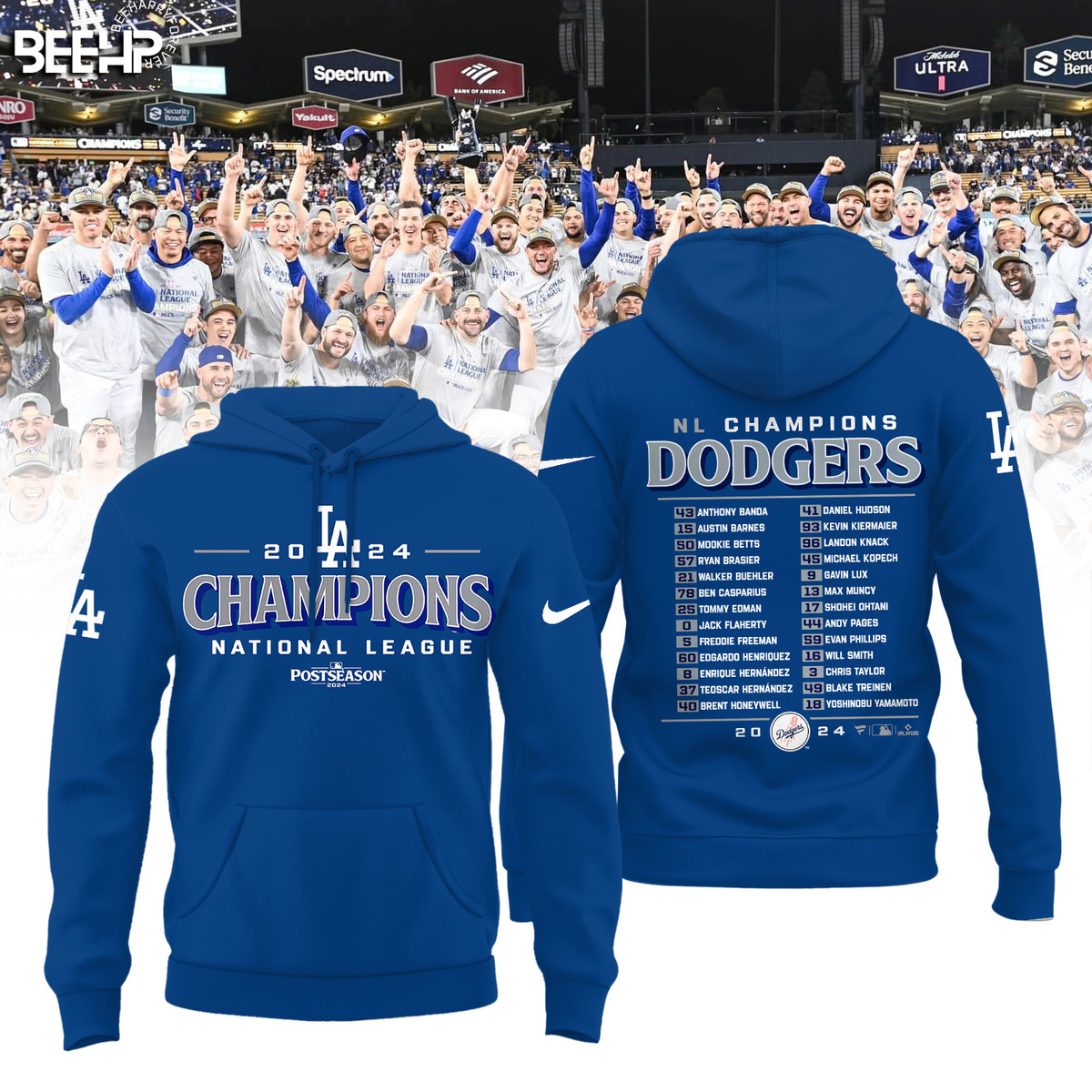 Los Angeles Dodgers National League Champions Shirt