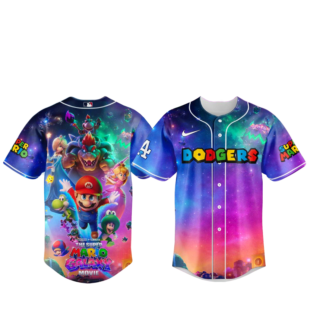 los angeles dodgers x super mario galaxy 2026 baseball jersey 1411 gplqs
