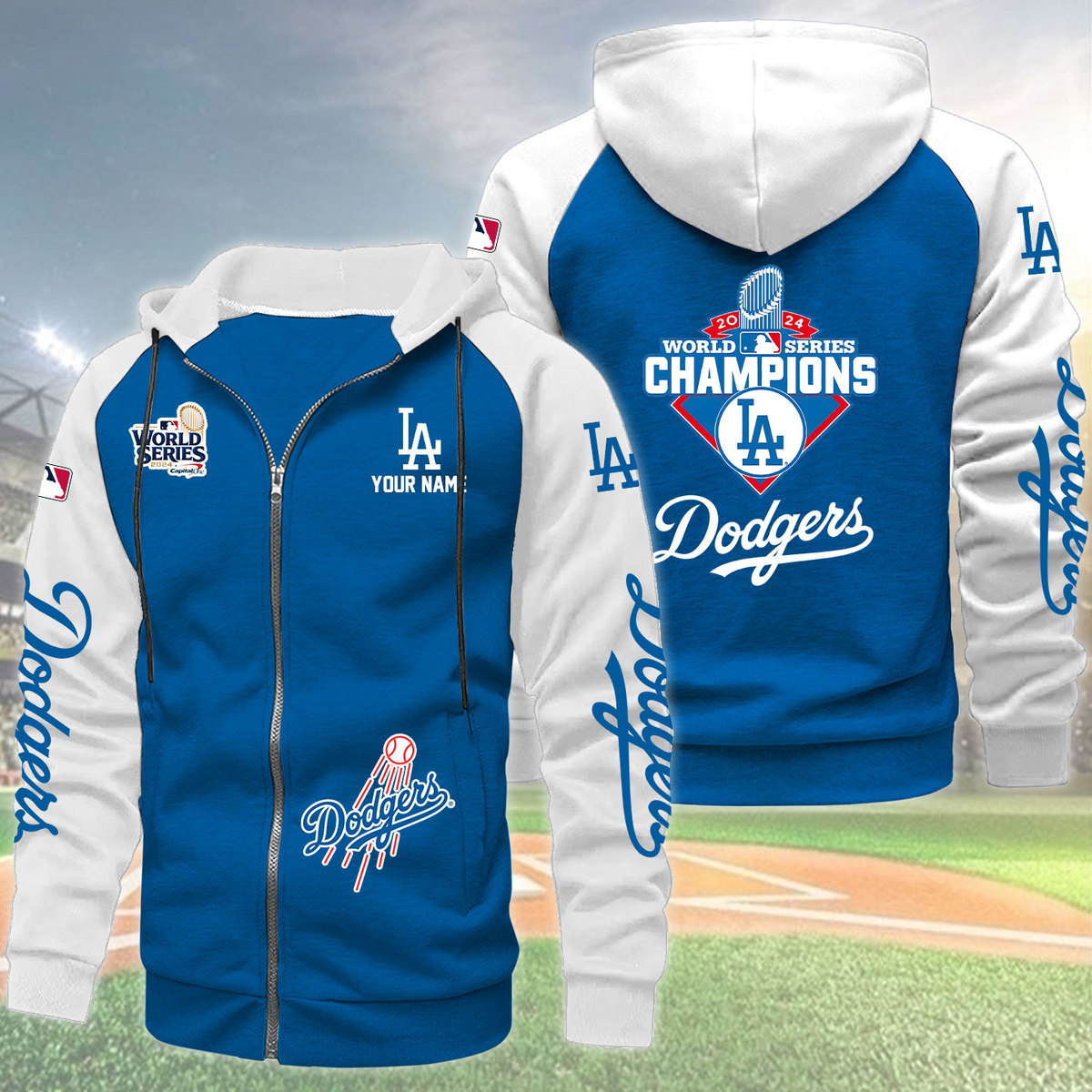 Los Angeles Dodgers Zipper Hoodie