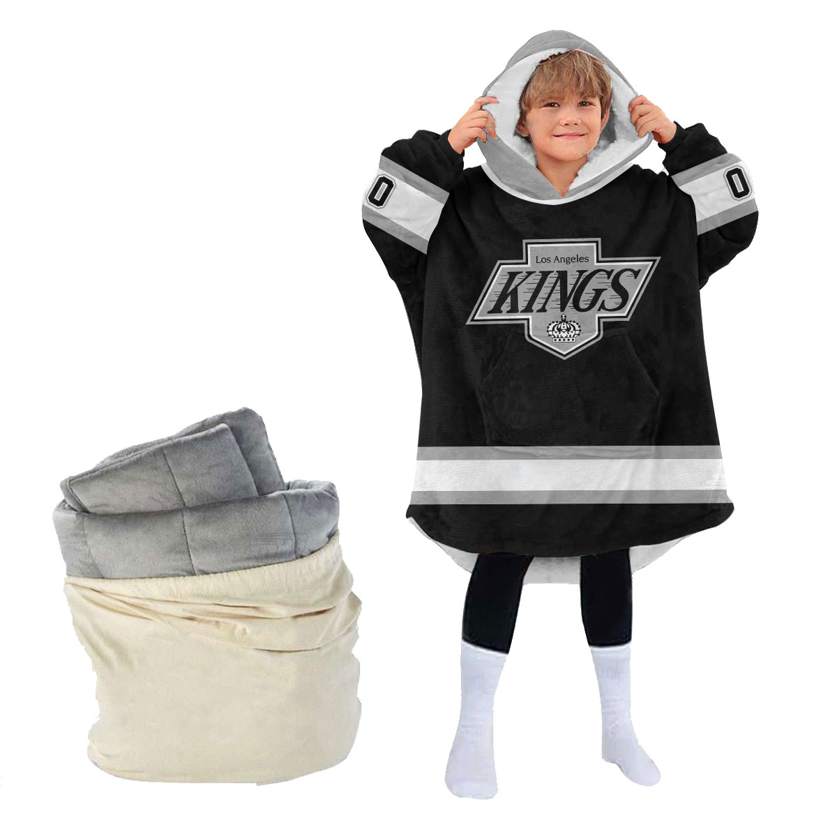 Los Angeles Kings Personalized Blanket Hoodie Hoodie Snuggie Hoodies
