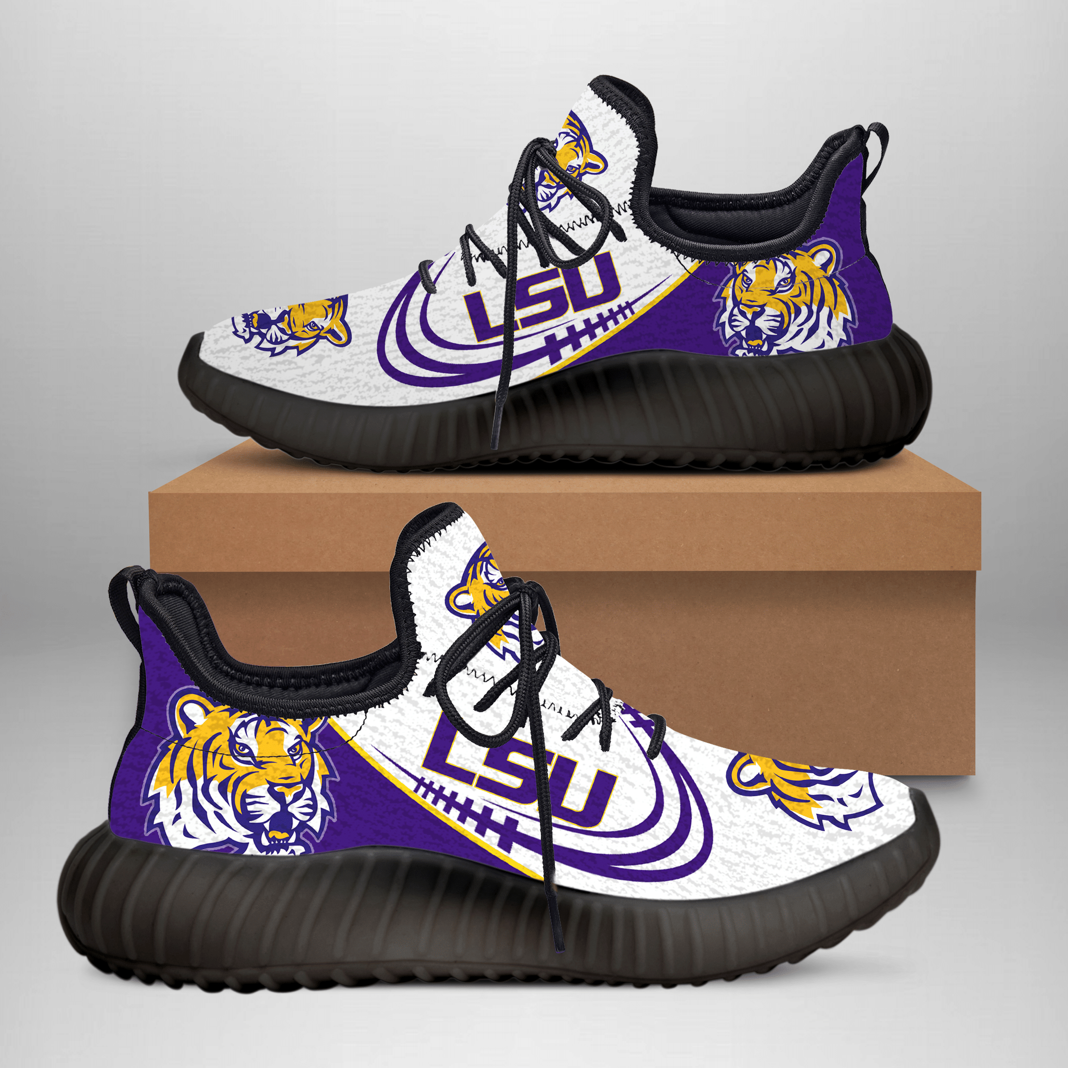 LSU Tigers football Shoes v2