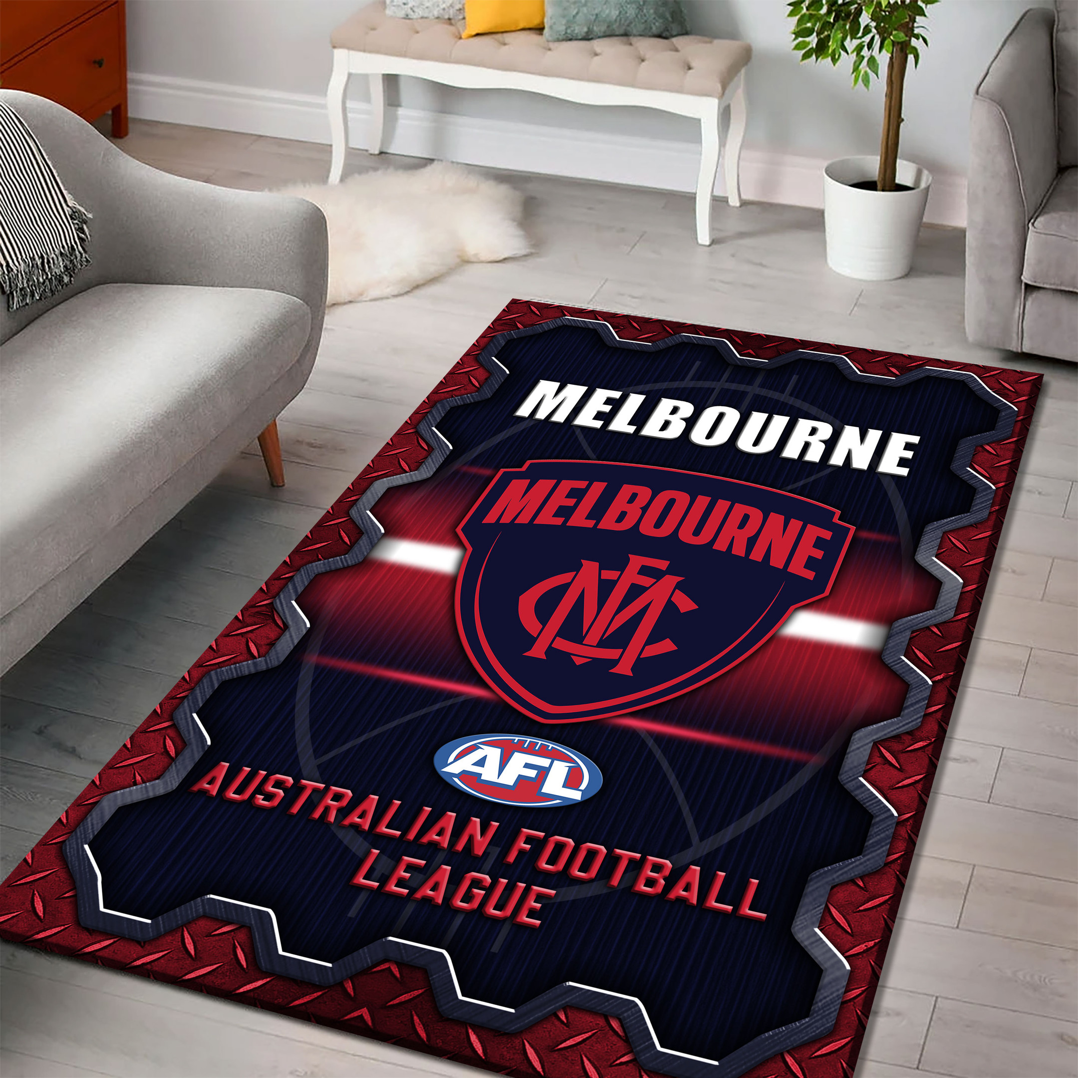 Melbourne Football Club Area Rugs 22