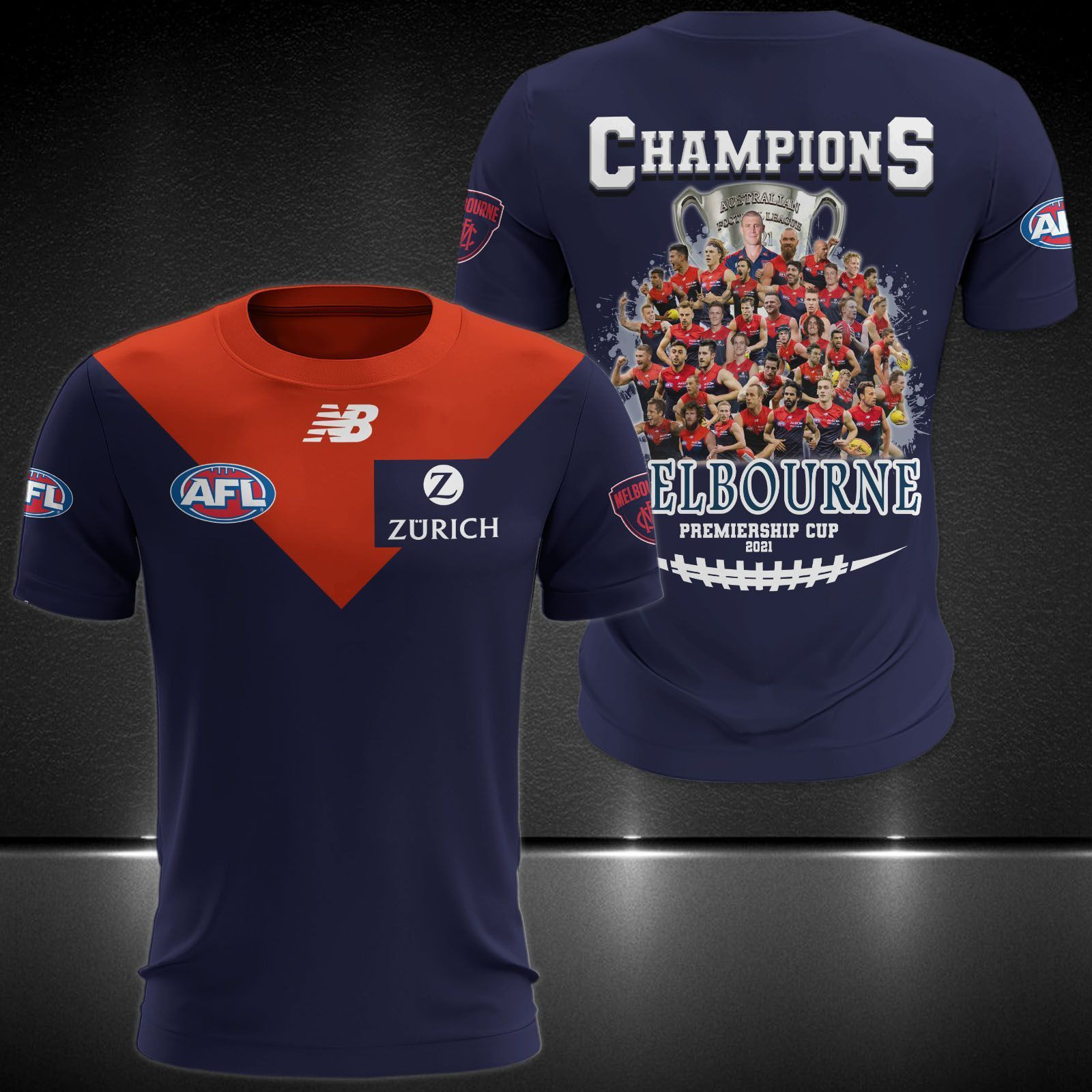 Melbourne Football Club Printing T-Shirt, Polo, Hoodie, Zip, Bomber 8377