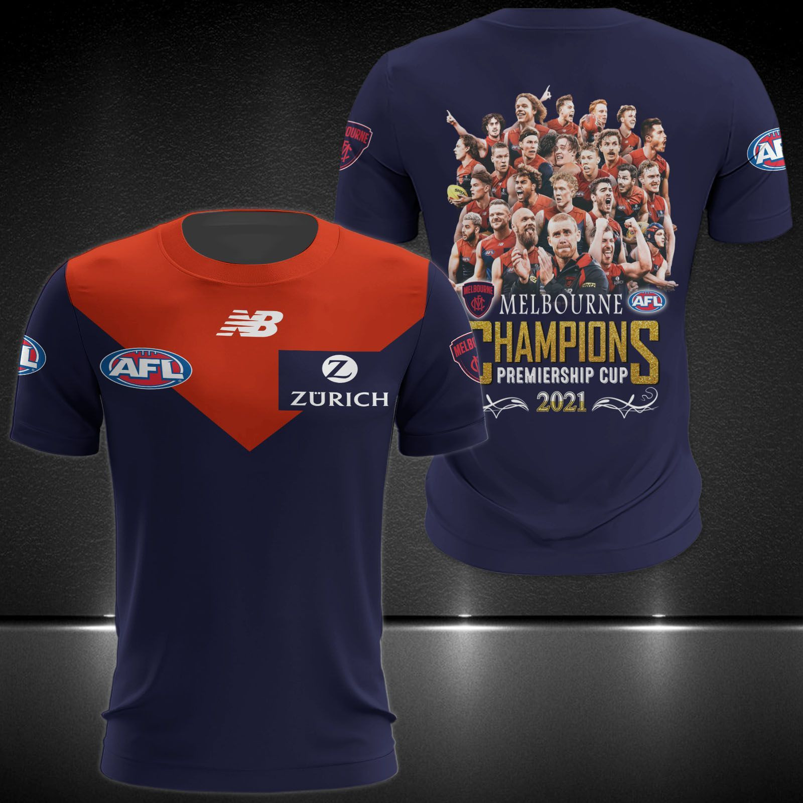 Melbourne Football Club Printing T-Shirt, Polo, Hoodie, Zip, Bomber 9137