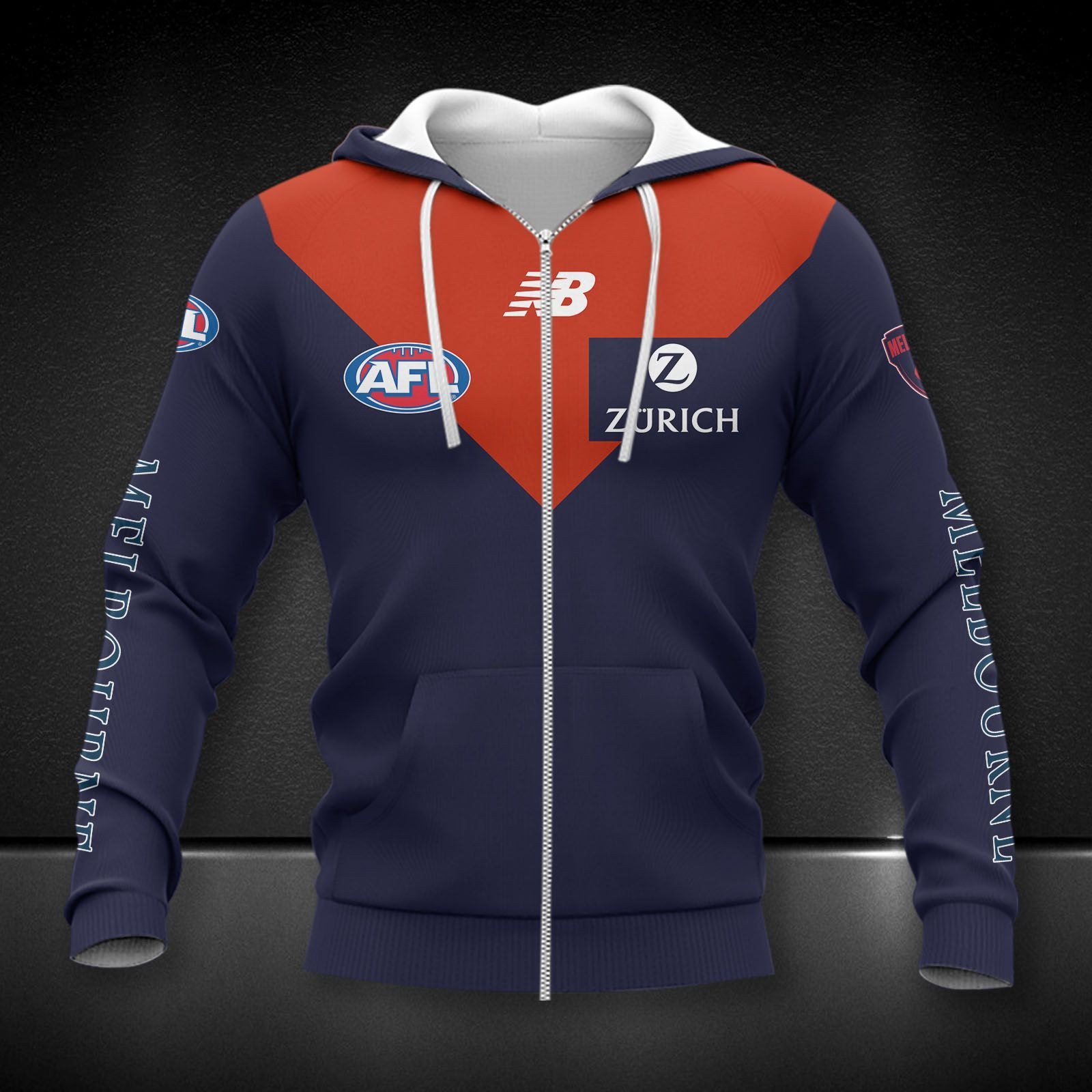 Melbourne Football Club Printing T-Shirt, Polo, Hoodie, Zip, Bomber 9137