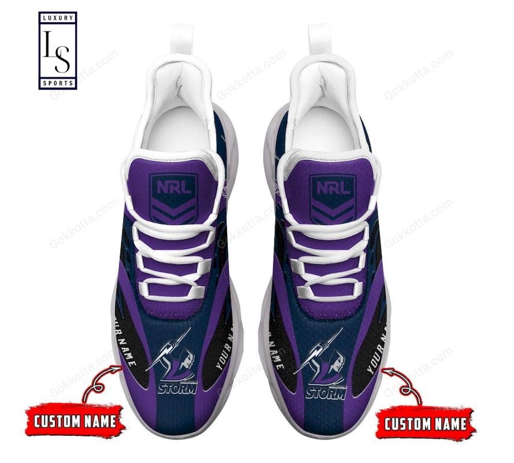 Melbourne Storm NRL Personalized Max Soul Shoes