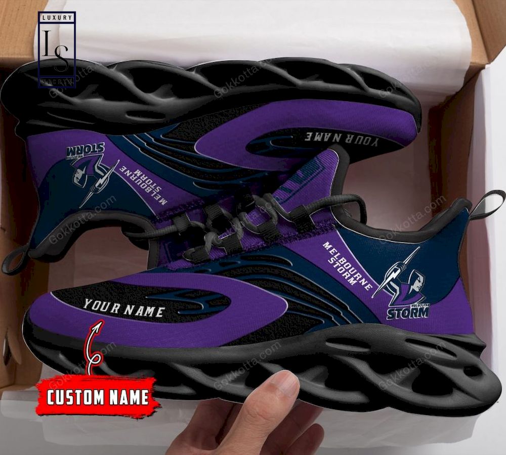 Melbourne Storm NRL Personalized Max Soul Shoes