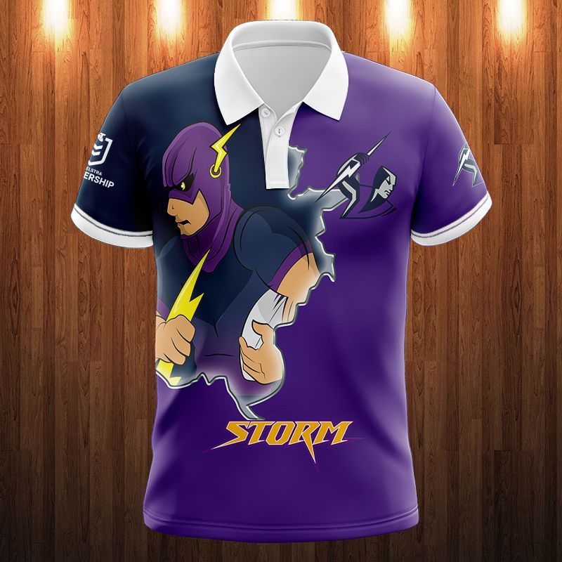 Melbourne Storm Printing T-Shirt, Polo, Hoodie, Zip, Bomber 2249