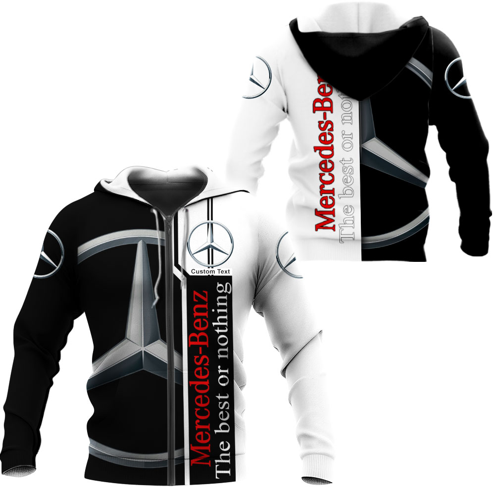 Mercedes Benz 3D Apparel Zip Hoodie,Pant,Polo, Button Hawaii Shirt Personalized