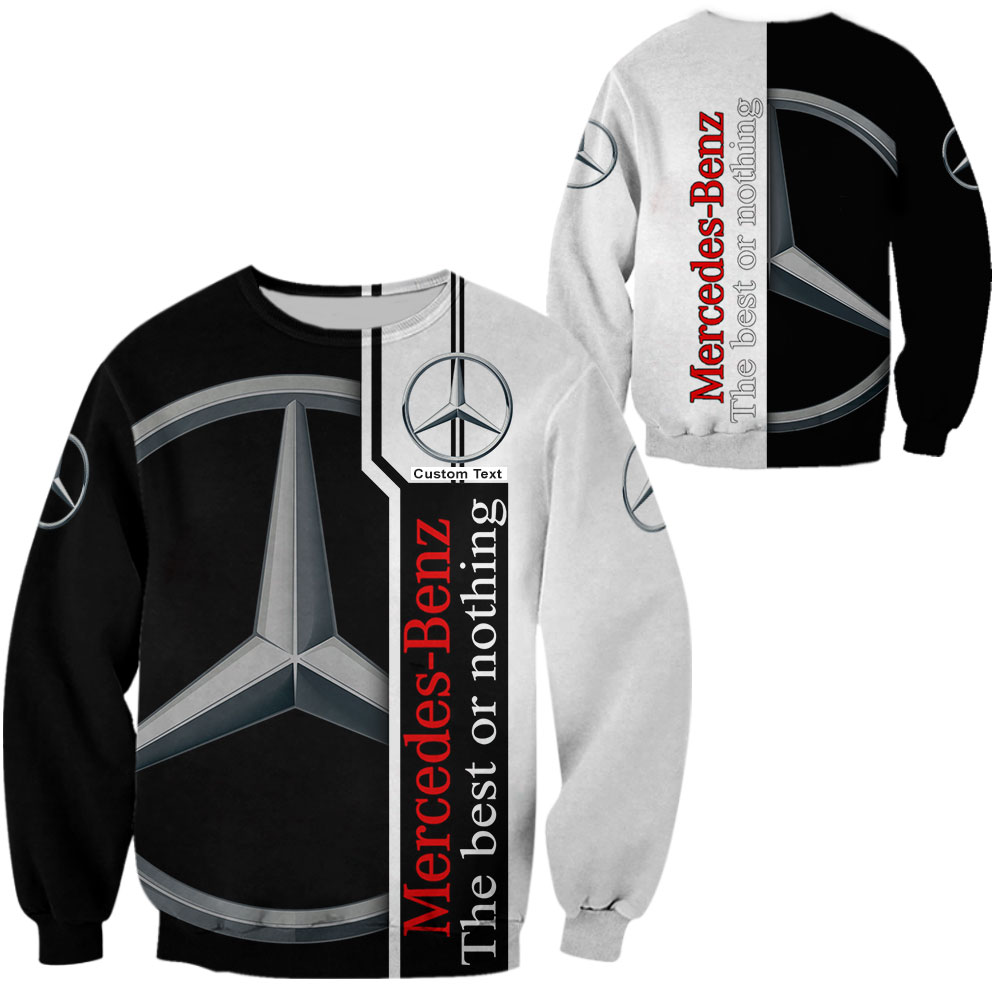 Mercedes Benz 3D Apparel Zip Hoodie,Pant,Polo, Button Hawaii Shirt Personalized