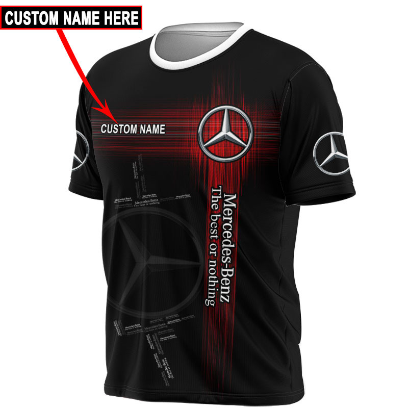 Mercedes Benz Tshirt, sweatshirt, Polo, Hawaiian, Hoodie 3D Apparel Full Printing Custom Name