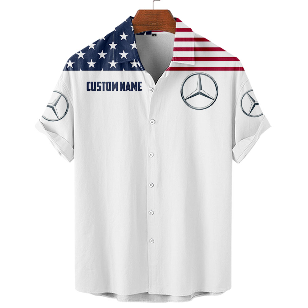 Mercedes Benz US Flag Full Printing T-Shirt, Hoodie, Zip, Polo, Hawaiian Shirt