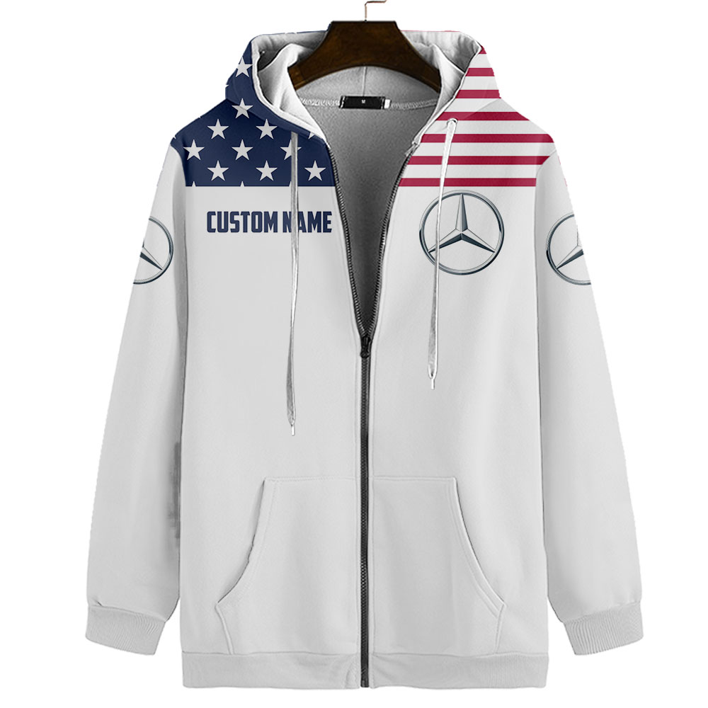 Mercedes Benz US Flag Full Printing T-Shirt, Hoodie, Zip, Polo, Hawaiian Shirt