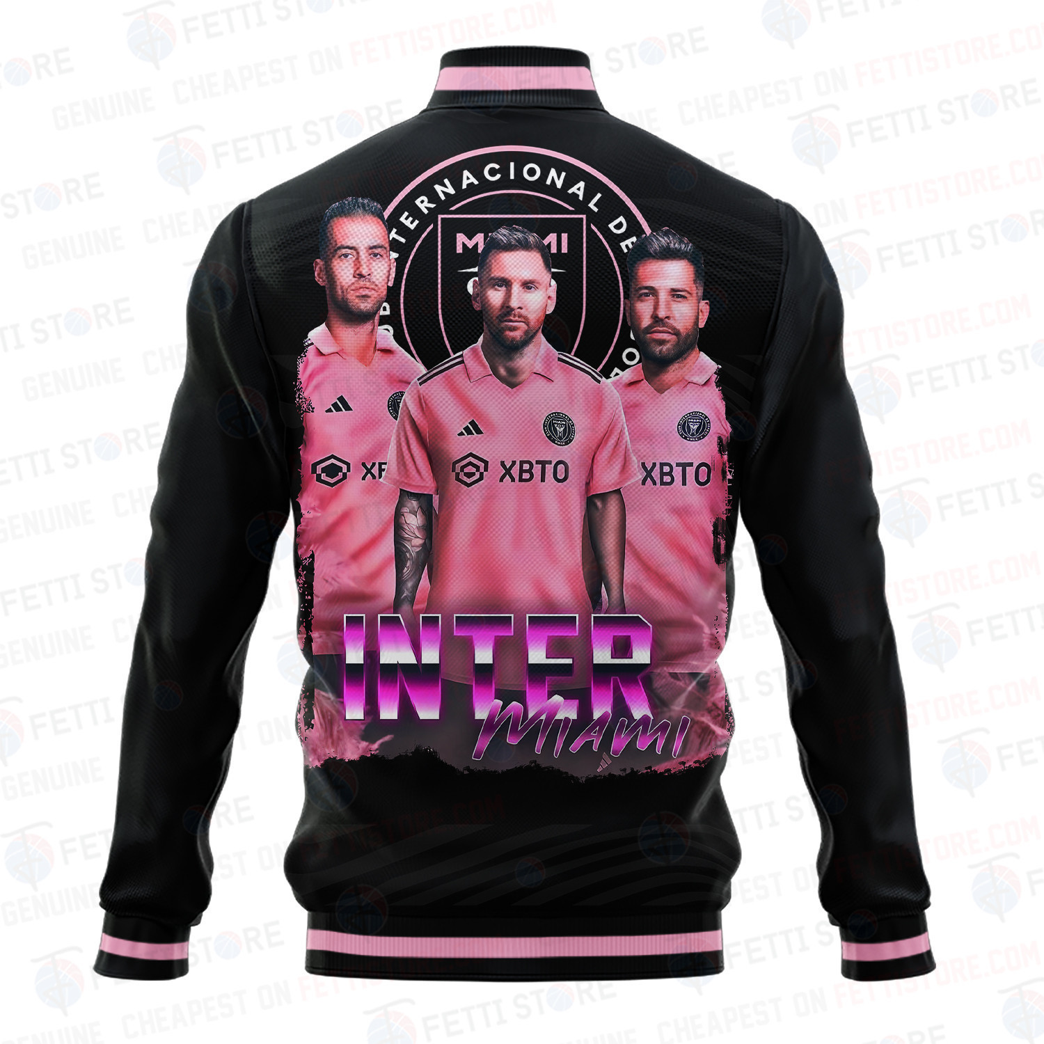 Messi Busquets Alba Inter Miami Varsity Jacket
