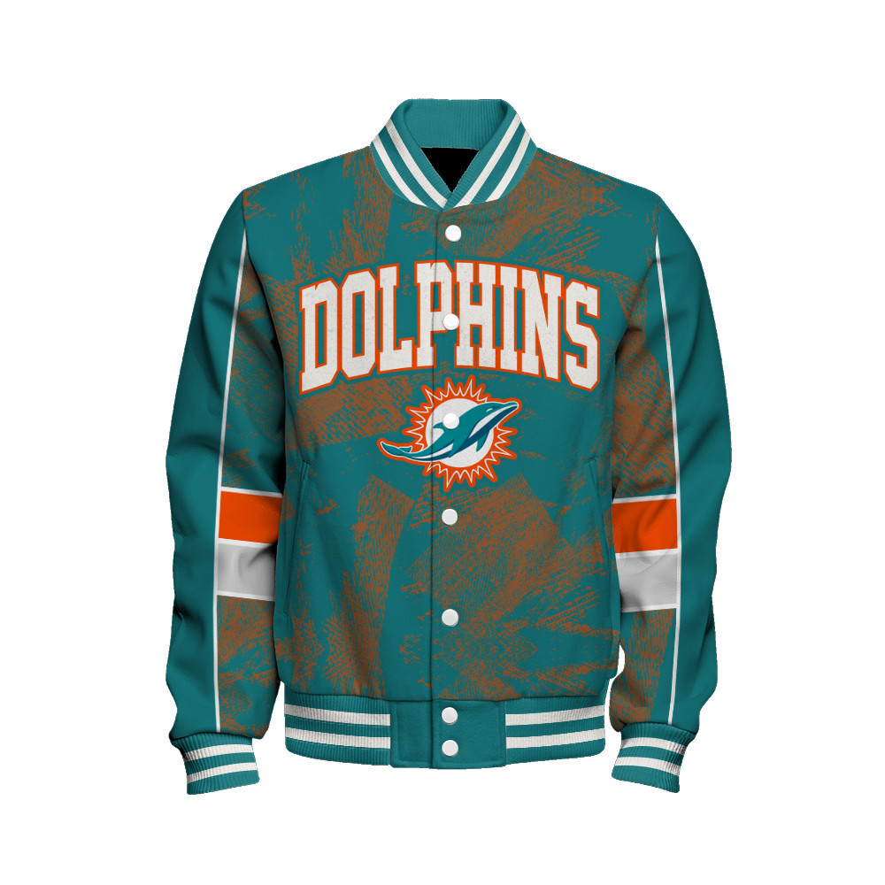Miami Dolphins - Cheering Symbols Unisex Varsity Jacket