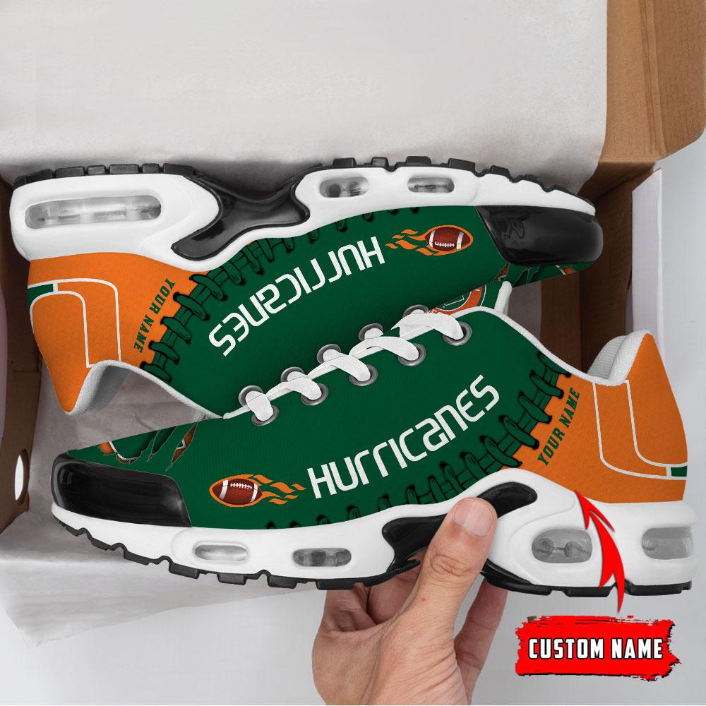 Miami Hurricanes Personalized Name Air Cushion Sports Shoes Sneaker KLTNS220574