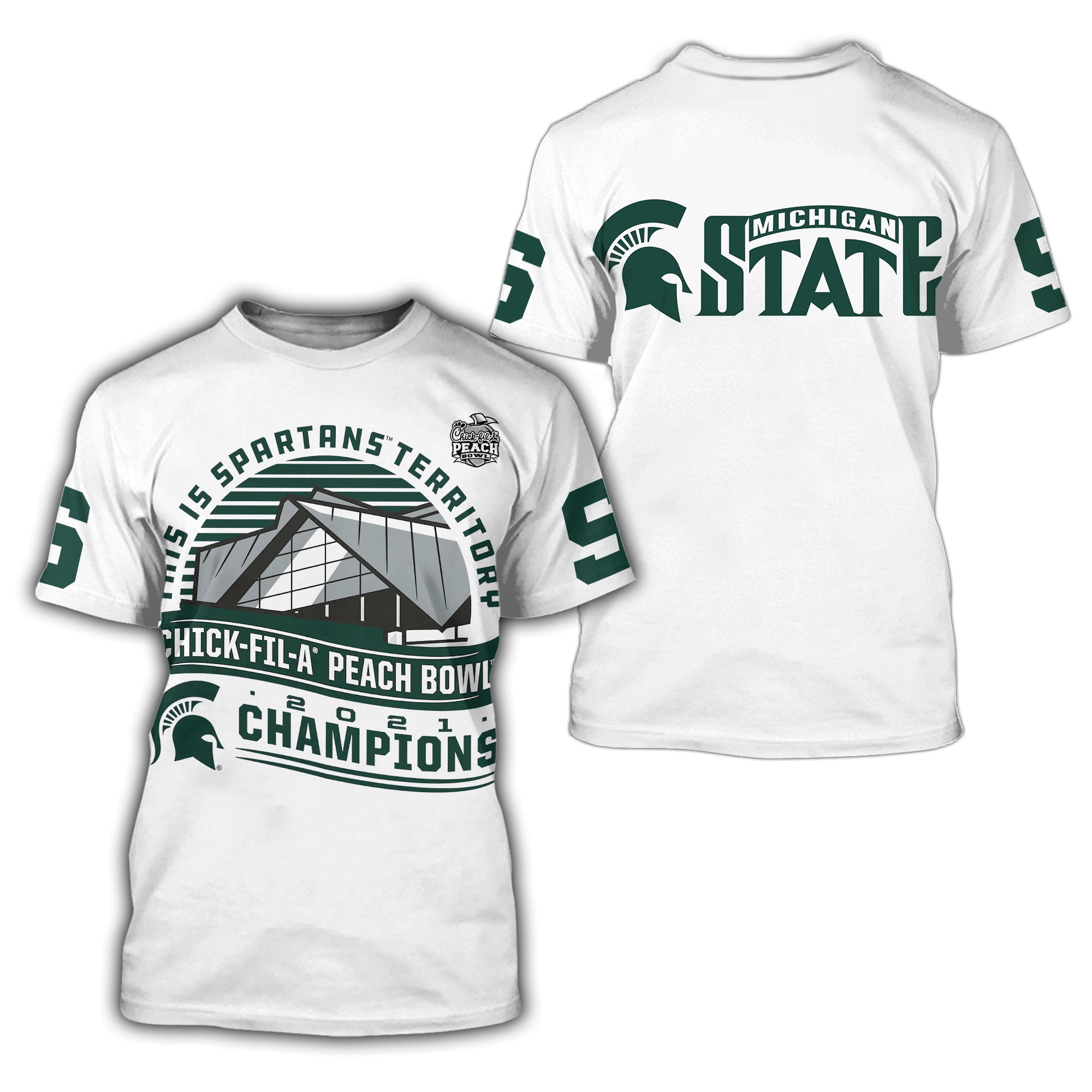 Michigan State 3D All Over Printed Shirt