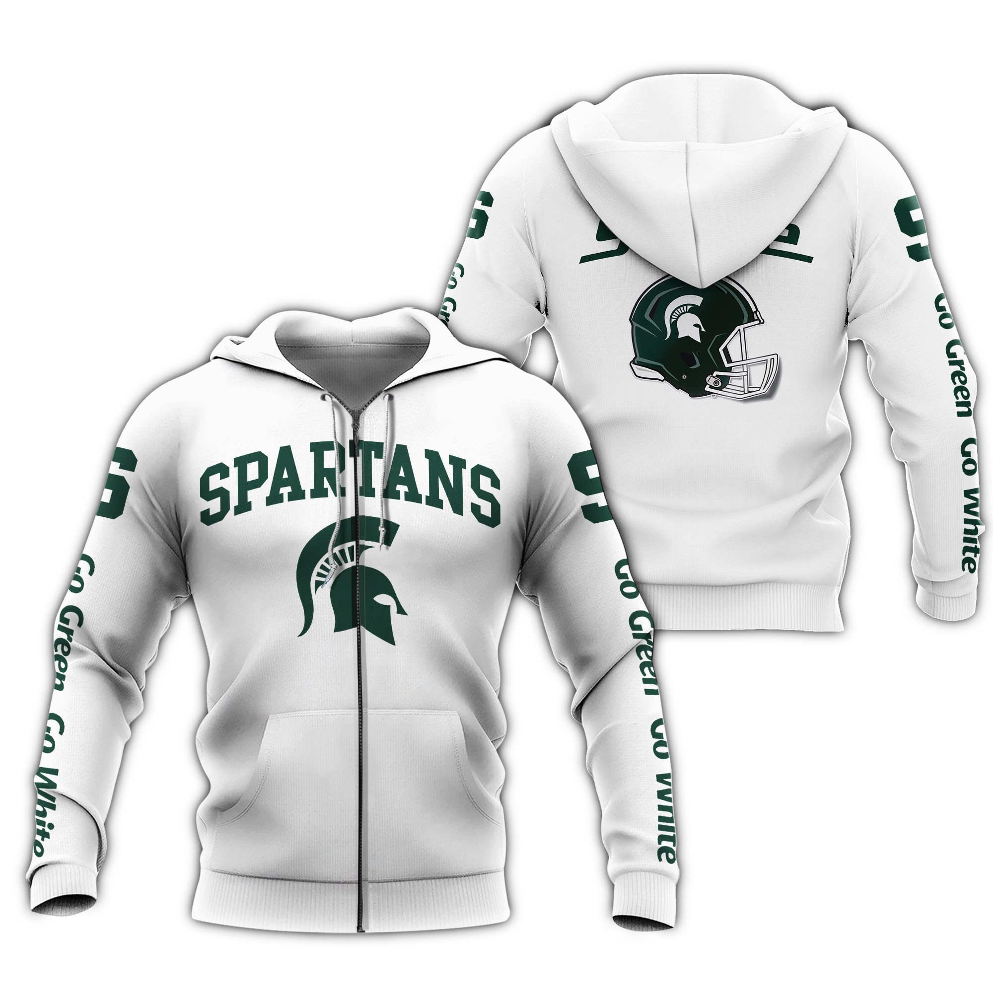 Michigan State 3D All Over Printed Shirts