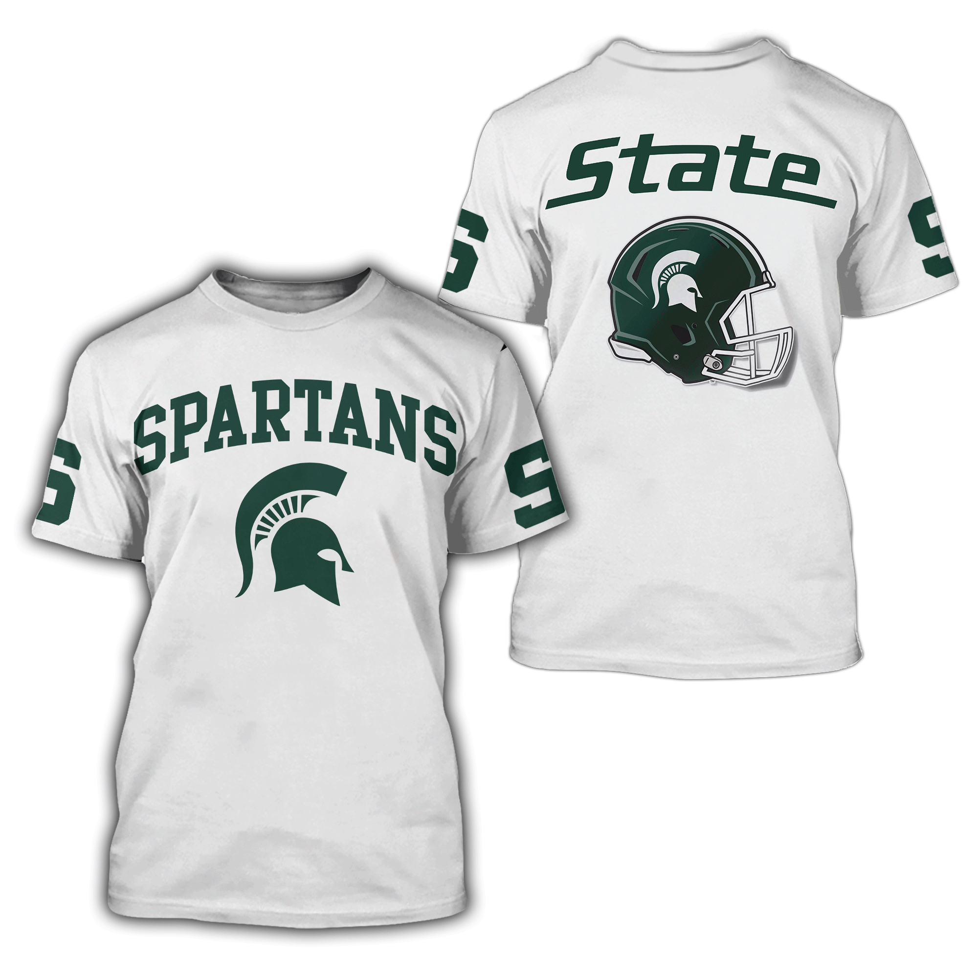 Michigan State 3D All Over Printed Shirts