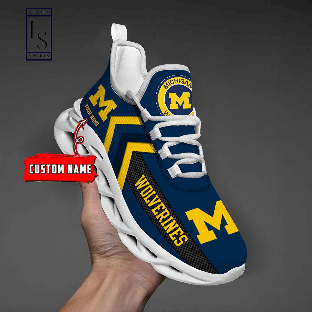 Michigan Wolverines Personalized Max Soul Shoes
