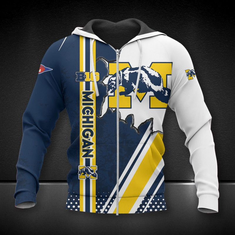 Michigan Wolverines Printing T-Shirt, Polo, Hoodie, Zip, Bomber 8413