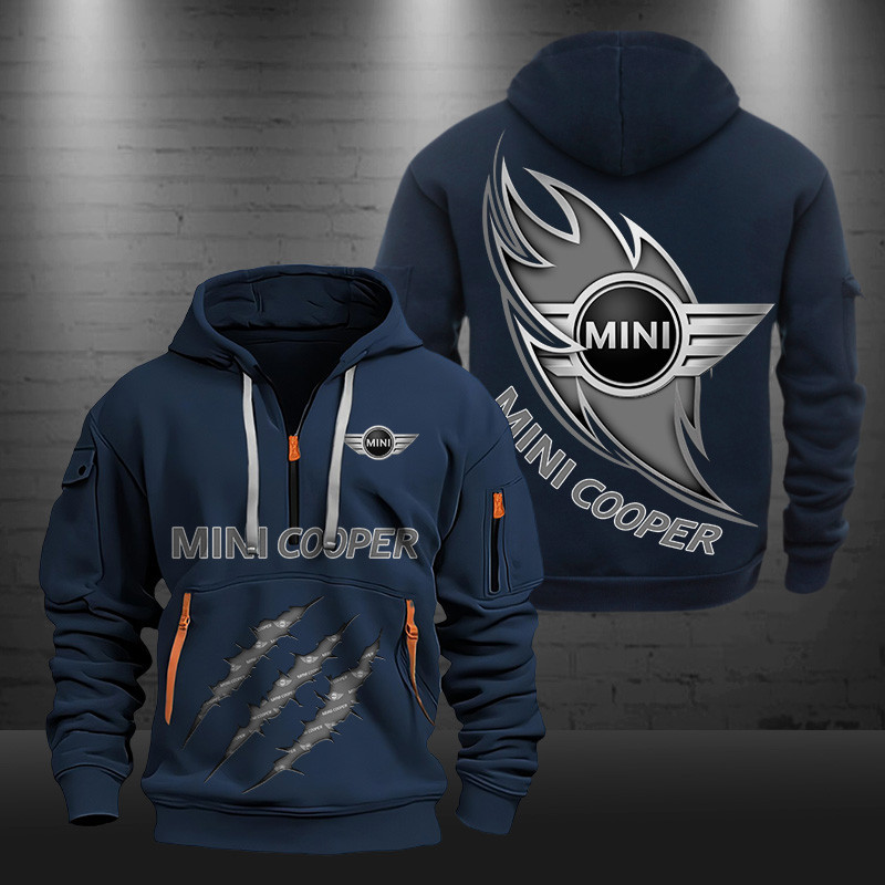 Mini cooper New Zip Hoodie 0463 Multicolor