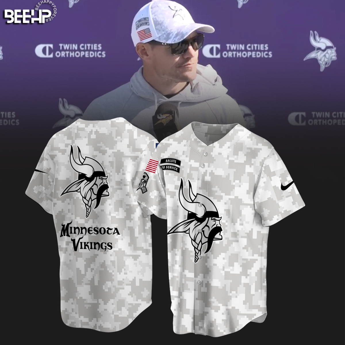 Minnesota Vikings Camo Salute to Service Combo