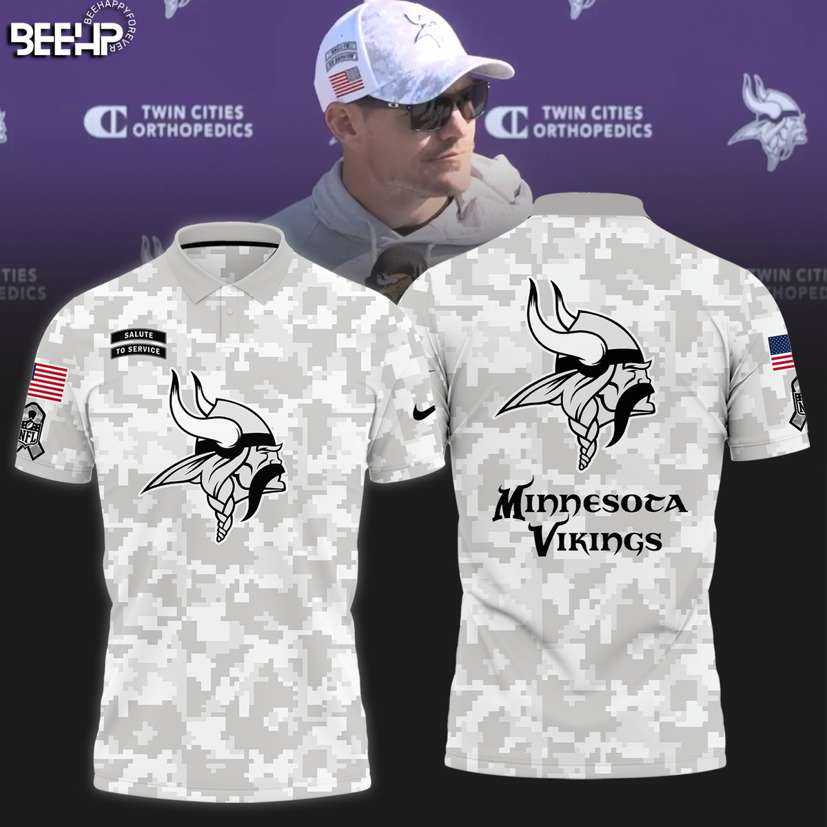 Minnesota Vikings Camo Salute to Service Combo