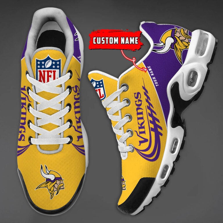 Minnesota Vikings Custom Name-TN Shoes And Baseball Jersey Shirt Perfect Gift-DS001