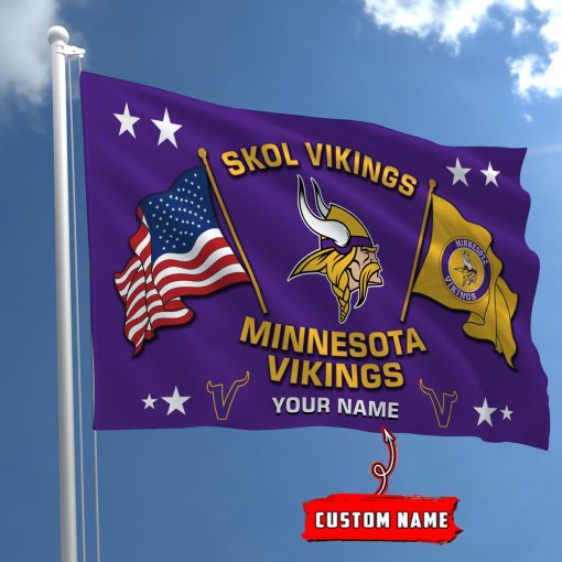 Minnesota Vikings Football House Flag