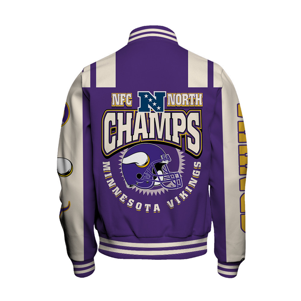 Minnesota Vikings NFC North Champions We're On Fire Varsity Jacket