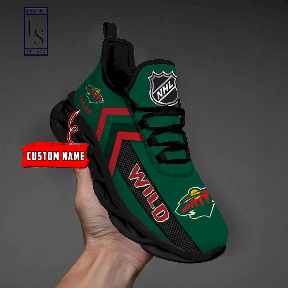 Minnesota Wild NHL Personalized Max Soul Shoes