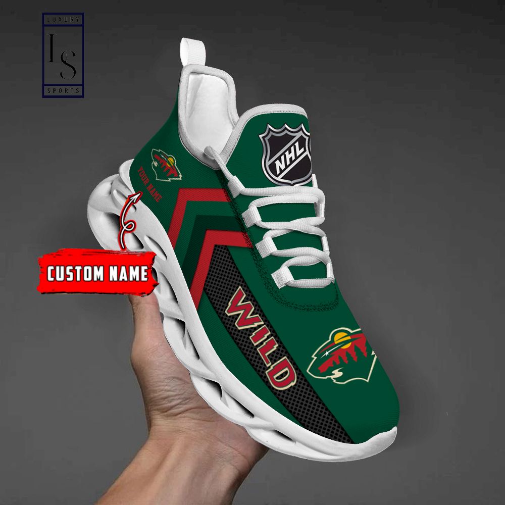 Minnesota Wild NHL Personalized Max Soul Shoes