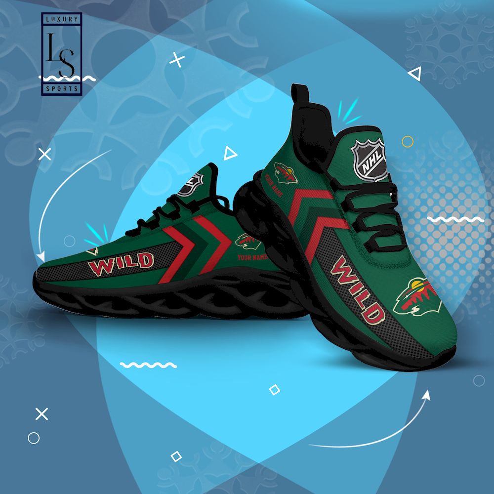 Minnesota Wild NHL Personalized Max Soul Shoes